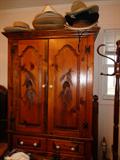 Pine Armoire that goes with King Headboard w/frame