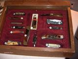 Some of the knives incl. Case & Buck, Frost Cutlery, Schrade & others