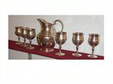 Sterling Goblets and Sterling Water Pitcher