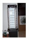 Zippo Lighted, revolving lockable display cabinet