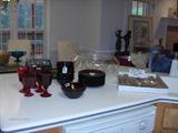 Some of the red glass incl. Avon Cape Cod pcs.