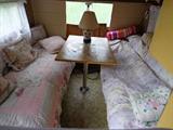 interior of Shasta travel trailer