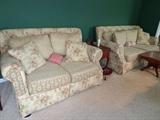 Cottage-style sofa & love seat by Hickory Hill