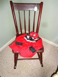 Anique nursing chair & vintage little boy's cowboy shirt