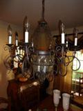 wrought iron chandelier