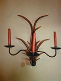 1 of 2 antler candelabras