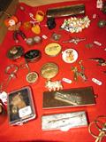 Vintage Ladies' accessories, gold & costume jewelry