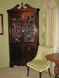 Mahogany Chippendale Corner Cabinet (most likely Biggs)