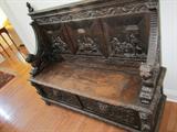 Wonderful Carved Antique Bench - early 1800's
