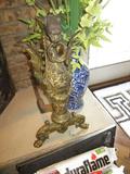 #7. Dragon Fireplace Brass Andirons