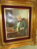 #9 Richter - Man with Book Oil on Canvas 10" X 12"