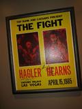 #89 - HBO Boxing Poster - Hagler versus Hearns 1985 Original autographed.
Leroy Neiman Print COA