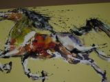 #13 - Qunce Zeng - Acrylic on Canvas - COA - 4foot X 6 Foot