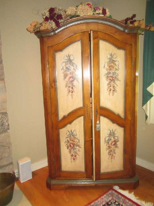 Country Painted Pine Armoire
