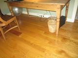 Irish Pine Farm Table, Beeswax Finish