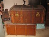 Turn of the Century Leather Trunks