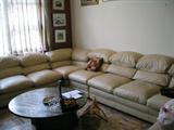Contemporary Leather Sectional