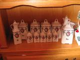 Nice Old Kitchen Cannister
Set signed Germany.