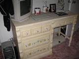 Four piece French Country
Flowered Bedroom Set, pictured is the Desk.