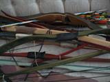 Lots of old bows and arrows!