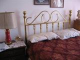 Full Size Brass Head board
& Foot Board also available
full size mattress.