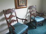 Pair of Antique Throne Chairs
