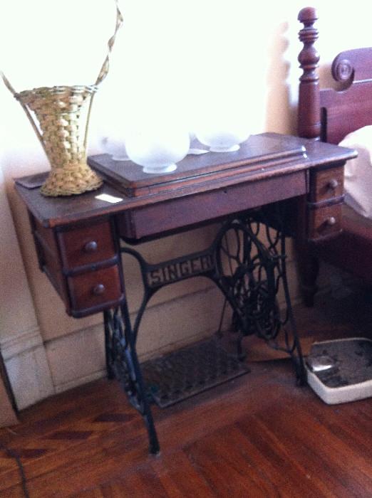 Singer Treadle Sewing Machine, antique