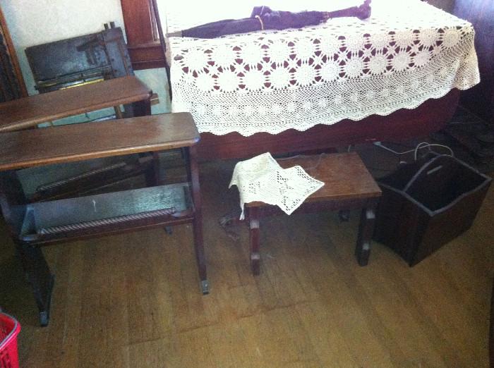 Prayer or book stand, Drop leaf table