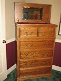Oak gentleman's dresser