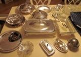 Silverplate serving pieces