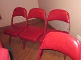 Chairs from the original Chicago Stadium!  Two sets of three.,