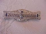 18K Diamond Bar Pin