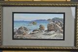 Alfred Thompson Bricher Coastal Scene Watercolor (one of two)