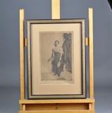 Anders Leonard Zorn “The New Maid” Etching