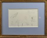 " Henri de Toulouse Lautrec " Double Sided Drawing