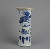 Antique Chinese Shunzhi transitional (1644-1661) B/W Vase