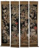 Antique Chinese scrolls  Provenance: Purchased in 1948 in Tsingtao, Private Collection, Mars Hill, North Carolina.

