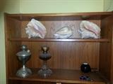 Oil Lamps, sea shells