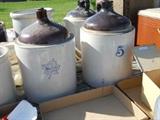 Western 5 gal jug and 5 gal jug