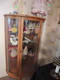 Vintage Oak China Hutch or Curio