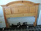 Queen headboard and frame