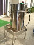 Propane Cooker with Large Pots.