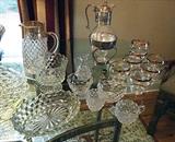 ANTIQUE AND VINTAGE FOSTORIA AMERICAN AND OTHER CRYSTAL