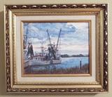 LOWCOUNTRY TRAWLER SMALL FRAMED ART PIECE