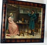 ANTIQUE PRINT IN ANTIQUE FRAME