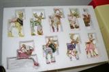 Dept 56-Krinkles-Santa & Reindeer Ornaments