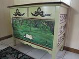 Hand painted antique dresser