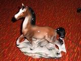 Horse lamp, ceramic, 50s