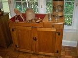Late 19th C. Mixed Wood Dry Sink