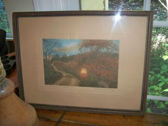 Signed Wallace Nutting Exterior Landscape